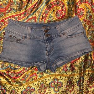 Blue jean shorts